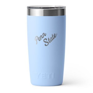 Yeti big sky blue 10oz Rambler tumbler with script Penn State